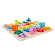 Puzzle chiffres en bois- Montessori- L'apprentissage Ludique des Nombres- 3 ans et +