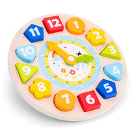 Horloge- puzzle chiffre et apprentissage de l'heure- 2 ans et +