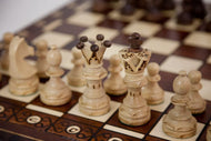 Echecs en Bois - AMBASSADEUR - 52 x 52 cm - Échiquier & Pièces d'échecs en bois