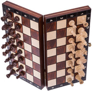 Echecs en Bois - MAGNETIQUE - Échiquier & Pièces d'échecs -265 x 265 x 20mm